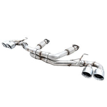 Load image into Gallery viewer, AWE Exhaust Corvette C8 Stingray &amp; E-Ray (2020-2025) Catback w/ 4.5” Quad Tips Track or Touring - Track / Chrome Silver Tips Alternate Image