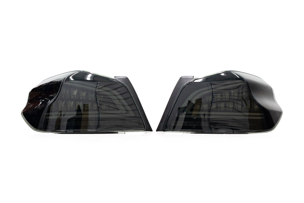 OLM Tail Lights Subaru WRX / WRX STI (2015-2021) [Spec CR Sequential] Smoked Lens / Black Base