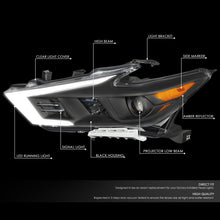 Load image into Gallery viewer, DNA Projector Headlights Nissan Maxima (2016-2018) OE Style w/ Black or Chrome Housing Alternate Image