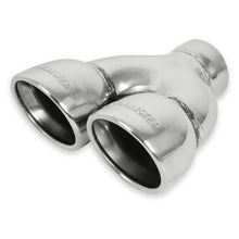 Load image into Gallery viewer, Flowmaster Exhaust Tip (2.5" Inlet /Dual 3.5" Rolled Angle Polished SS) Weld On - 15369 - Default Title Alternate Image