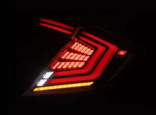 Load image into Gallery viewer, AlphaRex LED Tail lights Honda Civic (16-21) Hatchback Nova Series - Black/Clear - Gloss Black/Clear Alternate Image