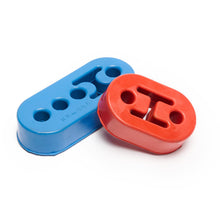 Load image into Gallery viewer, BOOST Products red and blue heat-resistant silicone exhaust hanger rubbers Alternate Image