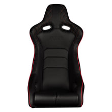 Load image into Gallery viewer, BRAUM Venom-X Fixed Back Bucket Seat [Black Diamond] White or Red Stitching - White Stitching Alternate Image