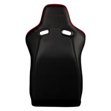 Load image into Gallery viewer, BRAUM Venom-X Fixed Back Bucket Seat [Black Diamond] White or Red Stitching - White Stitching Alternate Image