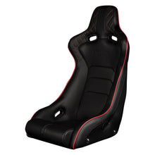 Load image into Gallery viewer, BRAUM Venom-X Fixed Back Bucket Seat [Black Diamond] White or Red Stitching - Red Stitching Alternate Image