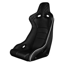 Load image into Gallery viewer, BRAUM Venom-X Fixed Back Bucket Seat [Black Diamond] White or Red Stitching - White Stitching Alternate Image