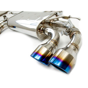 Invidia Q300 Exhaust VW Golf R MK7.5 (17-19) Valved Catback w/ Dual Exit / Round Rolled Polished or Titanium Blue Tips