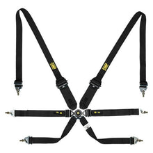 Load image into Gallery viewer, OMP One  3" + 2" Pull Down Racing Harness [FIA 8853-2016] Black or Red Alternate Image