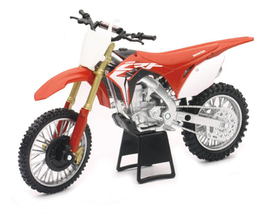 New-Ray Toys (1:12 Scale Diecast Motorcycle Model) Honda CRF450R Dirt Bike 57873