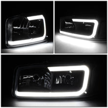 Load image into Gallery viewer, DNA Headlights for GMC Yukon (2000-2006) Yukon XL 1500 (2001-2006) with C-Shaped LED DRL and Black or Chrome Housing Alternate Image