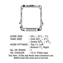 Load image into Gallery viewer, CSF Radiator Chevy W3500 / W4500 Tiltmaster (1996-2010) OEM Replacement w/ Aluminum Core 3242 Alternate Image