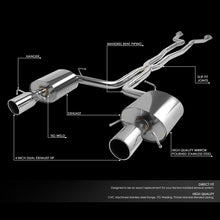 Load image into Gallery viewer, DNA Exhaust for Cadillac CTS-V Sedan 6.2L (2009 -2014) Catback with 4.5" Dual Round Diagonal Cut Rolled Tips - Default Title Alternate Image