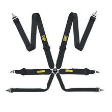 Load image into Gallery viewer, OMP Tecnica Pull Up Racing Harness [FIA 8853-2016] Black or Red - 3" / Black Alternate Image