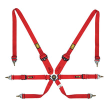 Load image into Gallery viewer, OMP One  3" + 2" Pull Down Racing Harness [FIA 8853-2016] Black or Red Alternate Image