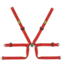 Load image into Gallery viewer, OMP Tecnica 2" Formula Pull Up Racing Harness [FIA 8853-2016] Black or Red - Red Alternate Image