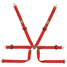 Load image into Gallery viewer, OMP Tecnica 2" Prototype Pull Up Racing Harness [FIA 8853-2016] Black or Red - Red Alternate Image