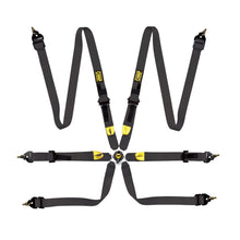 Load image into Gallery viewer, OMP First 2" Pull Up Racing Harness [FIA 8853-2016] Black or Red - Black Alternate Image