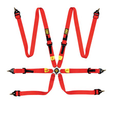 Load image into Gallery viewer, OMP First 2" Pull Up Racing Harness [FIA 8853-2016] Black or Red - Red Alternate Image