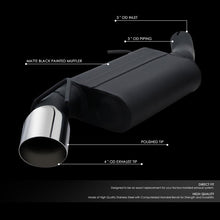 Load image into Gallery viewer, DNA Exhaust for Chevy Camaro SS 6.2L (2016-2024) Axleback with Black High-Temperature Paint Finish Alternate Image