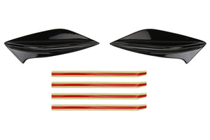 OLM Spoiler Side Fins Subaru WRX / WRX STi (15-20) [STI Style] Multiple Finish Options