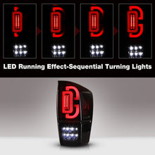 Load image into Gallery viewer, Winjet Sequential LED Tail Lights Toyota Tacoma 3rd Gen (2016-2023) Black With Clear / Smoked / Red Lens - Gloss Black / Clear Alternate Image