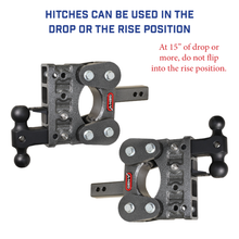 Load image into Gallery viewer, Gen-Y Hitch The Boss Torsion-Flex 21K Drop Hitch (2.5″ or 3" Shank) 6" / 9" / 12" / 15" / 18" / 21" Drop - 2.5" / 6" Drop / Dual-Ball Mount Alternate Image