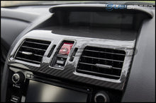 Load image into Gallery viewer, OLM Center AC Trim Covers for Subaru WRX / WRX STI (16-21) Forester (14-18) Crosstrek (16-17) LE Dry Carbon Fiber OLM6-CENTER-ACVENT Alternate Image