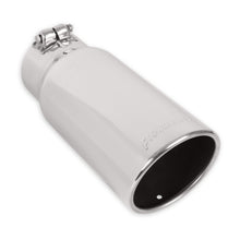 Load image into Gallery viewer, Flowmaster Exhaust Tip (4&quot; Inlet / 5&quot; Dia. Rolled Angle SS / 12&quot; Long) Clamp On - Polished / Black Alternate Image