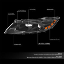 Load image into Gallery viewer, DNA Projector Headlights Kia Optima (2011-2013) OE Style w/ Black or Chrome Housing Alternate Image