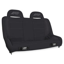 Load image into Gallery viewer, PRP Elite Series Rear Bench Jeep Wrangler JKU (2018) JLU (07-17) [47" Wide] Black Vinyl / Black / Grey - Black Vinyl Alternate Image