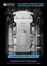 Load image into Gallery viewer, Miller CAT Corp Catalytic Converter Shield for Toyota Corolla Cross Non-Hybrid FWD (2022-2026) Bolt On Theft Deterrent - Aluminum or Stainless Steel Alternate Image