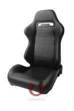 Load image into Gallery viewer, Cipher Auto Race Seats (Pair) Lightweight Reclinable w/ Sliders - Black Leatherette Alternate Image