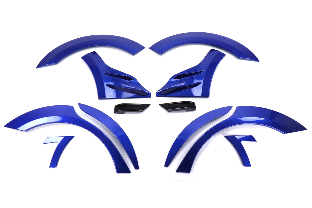 OLM Fender Flare Subaru WRX/STI (15-21) [S209 Style - World Rally Blue] 12pc Set