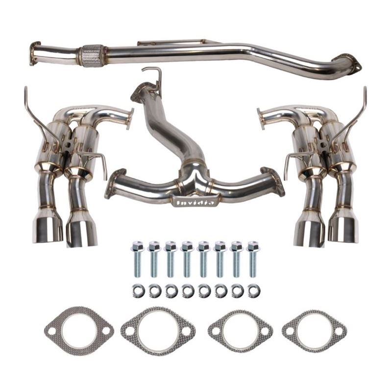 Invidia R400 Gemini Exhaust Subaru WRX (2223) Catback w/ Quad Polishe