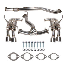 Load image into Gallery viewer, Invidia R400 Gemini Exhaust Subaru WRX (22-25) Catback w/ Quad Polished / Titanium Burnt Blue / Black Tips - Polished Alternate Image