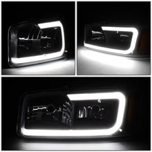 Load image into Gallery viewer, DNA Headlights for GMC Yukon (2000-2006) Yukon XL 1500 (2001-2006) with C-Shaped LED DRL and Black or Chrome Housing Alternate Image