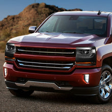Load image into Gallery viewer, DNA Projector Headlights Chevy Silverado 1500 (16-19) Black w/ LED DRL Alternate Image
