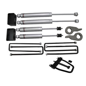 Freedom Offroad Leveling Kits Chevy Silverado 2500 HD (01-10) 1-3" w/ Shocks & Torsion Key Tool