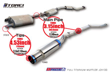 Load image into Gallery viewer, Tomei Exhaust Toyota Chaser 2.5L 1JZ (1996-2000) Expreme Ti Titanium Catback - Default Title Alternate Image