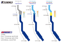 Load image into Gallery viewer, Tomei Exhaust Toyota Supra 2JZ MK4 (1993.5-1998) Expreme Ti Titanium Catback Alternate Image