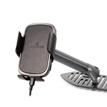 Load image into Gallery viewer, Course Motorsports Phone Mount for Jeep Wrangler JL &amp; Gladiator JT (2018-2023) - Cradle / Magnetic / Magsafe Wireless Charging - Single / Cradle Head - Charging Auto Closing (Black) Alternate Image