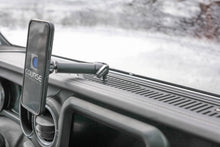 Load image into Gallery viewer, Course Motorsports Phone Mount for Jeep Wrangler JL &amp; Gladiator JT (2018-2023) - Cradle / Magnetic / Magsafe Wireless Charging - Single / Magnetic - Standard Magnetic Alternate Image