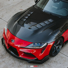 Load image into Gallery viewer, SEIBON Carbon Fiber Hood Toyota GR Supra (20-25) TS / TSII / TV / VS Style - TS Style (Dry) Alternate Image