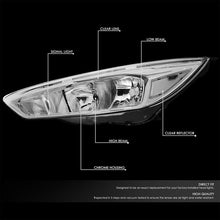 Load image into Gallery viewer, DNA Headlights Ford Focus Sedan (2015-2017) OE Style w/ Black or Chrome Housing Alternate Image