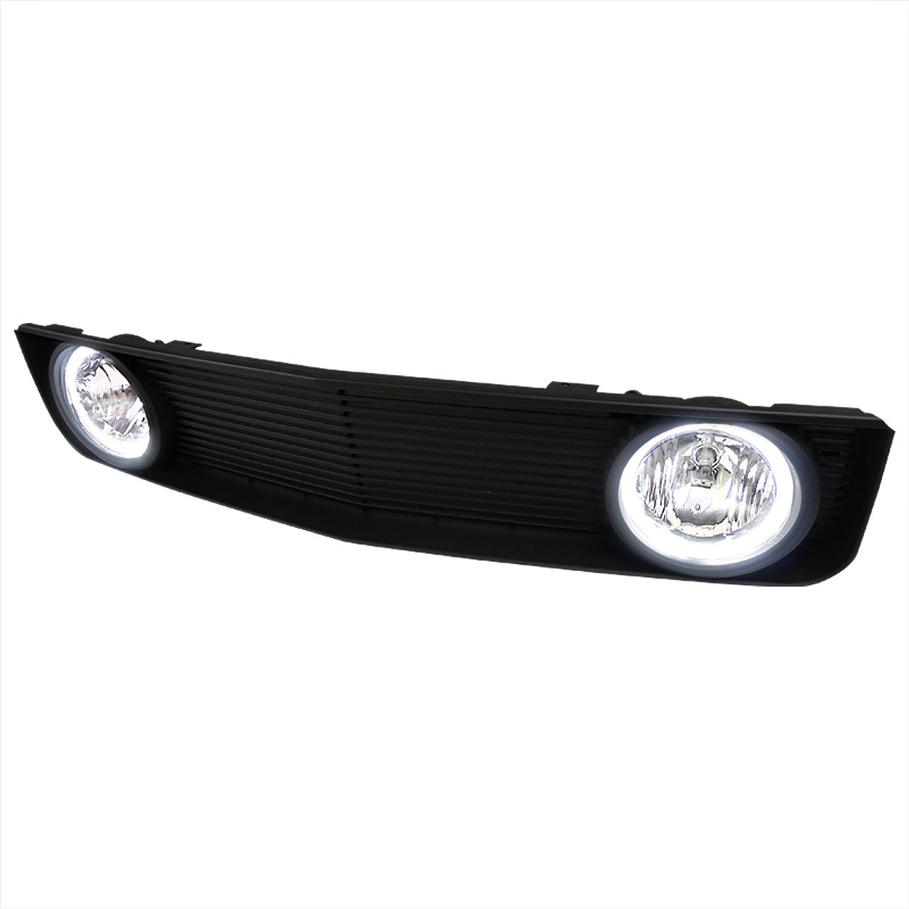 Spec-D Grill Ford Mustang V6 (05-09) S197 Black w/ Round Fog Lights GT