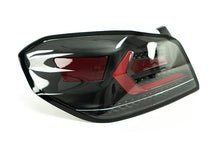 Load image into Gallery viewer, OLM LED Tail Lights for Subaru WRX / WRX STI (2015-2021) Evolution Series Red Bar with Black Base &amp; Clear Lens OLMA.70032.1-CBR Alternate Image