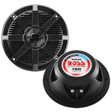 Load image into Gallery viewer, Boss Audio Systems Marine Speakers - 150 or 200 Watts Per Pair, Weatherproof, Full Range, 2 Way, Sold in Pairs - 5.25 or 6.5 Inch Options - 5.25 Inch Alternate Image