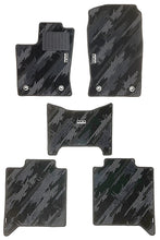Load image into Gallery viewer, HKS 53001-BT003 monotone oil splash pattern front floor mat set of 2 for 2022-2024 Toyota Tundra 3rd gen left-hand drive, front driver and passenger only Alternate Image