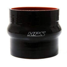Load image into Gallery viewer, HPS Performance Silicone Single Hump Coupler Hose (Straight - High Temp) Black / Blue / Orange 13mm ID to 63mm ID - 13mm (0.5") / 6" / Black (High Temp) Alternate Image