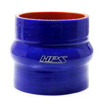 Load image into Gallery viewer, HPS Performance Silicone Single Hump Coupler Hose (Straight - High Temp) Black / Blue / Orange 13mm ID to 63mm ID - 13mm (0.5") / 6" / Blue (High Temp) Alternate Image